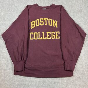 VTG 1980s Champion Maroon Crewneck Adult Size XL Boston College Eagles